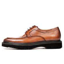 Load image into Gallery viewer, Men’s Dress Shoes Derby Shoes Genuine Leather Cowhide Wedding Shoes Brown
