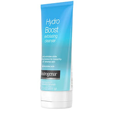 Load image into Gallery viewer, Neutrogena Hydro Boost Gentle Exfoliating Facial Cleanser with Hyaluronic Acid, Non-Comedogenic Oil-, Soap- &amp; Paraben-Free Daily Face Wash, 5 oz (Pack of 3)
