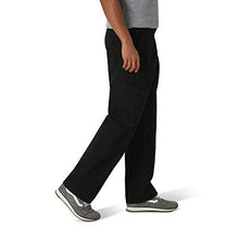 Load image into Gallery viewer, Wrangler Authentics Men's Big &amp; Tall Relaxed Fit Cargo Pant, Black Twill, 44W x 30L
