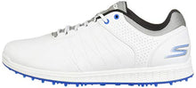 Load image into Gallery viewer, Skechers Men's Pivot Spikeless Golf Shoe, White/Gray/Blue, 9 M US
