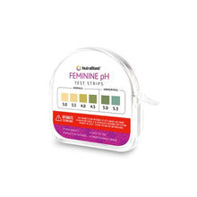 Load image into Gallery viewer, NutraBlast Feminine pH Test Strips 3.0 - 5.5 | Monitor Intimate Health | Easy to Use &amp; Accurate Women’s Acidity &amp; Alkalinity Balance pH Level Tester Kit (100 Tests Roll)
