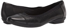 Load image into Gallery viewer, Clarks Women's Sara Bay Ballet Flat, Black Leather, 10 Wide
