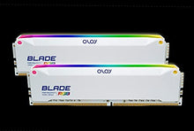 Load image into Gallery viewer, OLOy DDR4 RAM 16GB (2x8GB) Blade Aura Sync RGB 3200 MHz CL16 1.35V 288-Pin Desktop Gaming UDIMM (MD4U0832162BRWDE)

