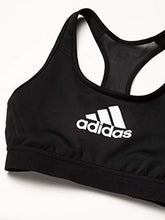 Load image into Gallery viewer, adidas Women's Don't Rest Alphaskin AEROREADY Training Pilates Yoga Medium Support Workout Bra, Black, Large
