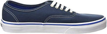 Load image into Gallery viewer, Vans Unisex Authentic Midnight Navy/True White Skate Shoe 6 Men US / 7.5 Women US
