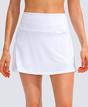 Load image into Gallery viewer, YYV Women's Pleated Tennis Skirts with 4 Pockets Golf Athletic Skorts Skirts for Women High Waist for Gym Running Workout (White X-Large)
