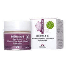 Load image into Gallery viewer, DERMA E Advanced Peptides and Collagen Moisturizer – Double Action Collagen Face Cream with Peptide Complex – Intense Moisture Day and Night Cream for Women – Natural Collagen Cream, 2oz
