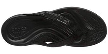Load image into Gallery viewer, crocs Women's Capri V Sequin W Flip Flop, Black, 9 M US
