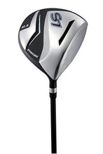 Load image into Gallery viewer, 18 Piece Men's Complete Golf Club Package Set With Titanium Driver, #3 &amp; #5 Fairway Woods, #4 Hybrid, 5-SW Irons, Putter, Stand Bag, 4 H/C's (Blue, Regular Size)
