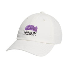 Load image into Gallery viewer, adidas Originals Men's Adventure Relaxed Fit Cotton Ripstop Strackpack Cap, Cloud White/Active Purple/Core Pink, One Size
