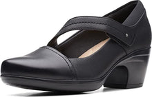 Load image into Gallery viewer, Clarks Emily Pearl Black Synthetic/Leather Combi 7.5 B (M)

