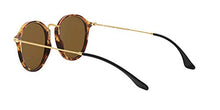 Load image into Gallery viewer, Ray-Ban RB2447 Fleck Round Sunglasses, Spotted Brown Havana/Brown, 49 mm
