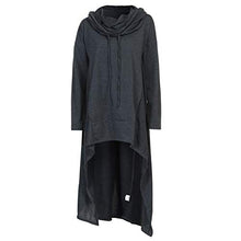 Load image into Gallery viewer, Aniywn Women's High Low Long Hoodies Sweatshirts Long Sleeve Pullover Sweater Dress Lightweight Women Cloak Tunic Tops Dark Grey
