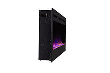 Load image into Gallery viewer, Touchstone 80004 - Sideline Electric Fireplace - 50 Inch Wide - in Wall Recessed - 5 Flame Settings - Realistic 3 Color Flame - 1500/750 Watt Heater - (Black) - Log &amp; Crystal Hearth Options
