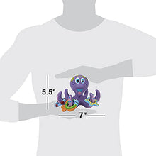 Load image into Gallery viewer, Nuby Floating Purple Octopus with 3 Hoopla Rings Interactive Bath Toy
