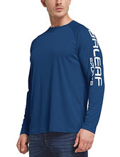 Load image into Gallery viewer, BALEAF Men's Long Sleeve UV Shirts Sun Protection UPF 50+ Shirt SPF Lightweight Quick Dry Rash Guard for Hiking Fishing Ocean Blue Size M
