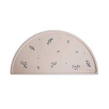 Load image into Gallery viewer, mushie Silicone Placemat for Kids | BPA-Free Non-Slip Design (Lilac Flowers)
