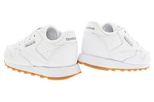Load image into Gallery viewer, Reebok baby boys Classic Leather Sneaker, White/Gum, 2 Toddler US
