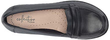 Load image into Gallery viewer, Clarks womens Ashland Lily Loafer, Navy Leather, 8.5 US

