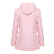 Load image into Gallery viewer, perfectCOCO Women's Outwear Raincoats Windproof Windbreaker Hoodie Jacket Waterproof Outdoor Hooded Coats Pink
