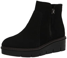 Load image into Gallery viewer, Clarks Women's Airabell Zip Ankle Boot, Black Suede, 12 Medium
