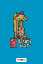 Load image into Gallery viewer, Surf Kat 1961 Surfboard Notebook: Diary, Matte Finish Cover, Journal, 6x9 120 Pages, Lined College Ruled Paper, Planner
