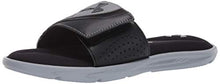 Load image into Gallery viewer, Under Armour Men's Ignite VI SL Slide Sandal, Black (002)/Steel, 11 M US
