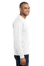 Load image into Gallery viewer, Port &amp; Company Men's Long Sleeve 50/50 Cotton/Poly T Shirt M White
