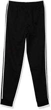 Load image into Gallery viewer, adidas Boys' Big Active Sports Athletic Tricot Jogger Pant, Iconic Black, 14/16
