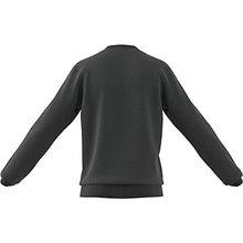 Load image into Gallery viewer, adidas Men's Essentials Fleece 3-Stripes Sweatshirt, Dark Grey Heather/Black, Medium
