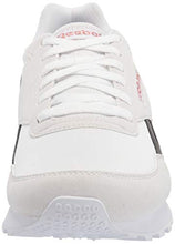 Load image into Gallery viewer, Reebok Women's Rewind Run Sneaker, White/core Black/Blush Metal, 8.5
