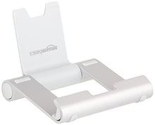 Load image into Gallery viewer, Amazon Basics Multi-Angle Portable Stand for iPad Tablet, E-reader and Phone - Silver
