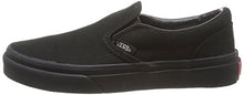 Load image into Gallery viewer, Vans Boys' Classic Slip-On Black/Black 1.5
