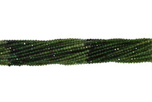 Load image into Gallery viewer, Ombre Green Tourmaline 2mm Faceted Rondelles 13" Bead Strand
