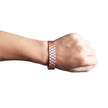 Load image into Gallery viewer, Mens Copper Bracelet 99.9% Pure Copper Magnetic Bracelet with 6 Powerful Magnets for Effective Joint Pain Relief, Arthritis, RSI, Carpal Tunnel
