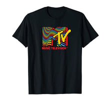 Load image into Gallery viewer, Mademark x MTV - MTV Trippy Psychedelic Colorful Rainbow Logo T-Shirt
