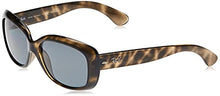 Load image into Gallery viewer, Ray-Ban Women's RB4101 Jackie Ohh Butterfly Sunglasses, Grey Havana/Polarized Grey, 58 mm
