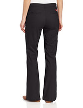 Load image into Gallery viewer, Dickies Women's Flat Front Stretch Twill Pant Slim Fit Bootcut, Black, 6
