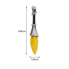 Load image into Gallery viewer, Butterscotch Amber Sterling Silver French Collection Pendant
