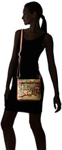 Load image into Gallery viewer, Anuschka Women’s Genuine Leather Expandable Travel Crossbody - Hand Painted Original Artwork - Vintage Bike
