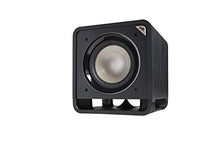 Load image into Gallery viewer, Polk Audio HTS 10 Powered Subwoofer with Power Port Technology | 10” Woofer, up to 200W Amp | For the Ultimate Home Theater Experience | Modern Sub that Fits in any Setting | Washed Black Walnut
