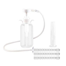 Load image into Gallery viewer, 300ml Vaginal Douche-Anal Douche and Vagina Cleaning Household Coffee Enema kit, 3 Nozzle Heads, Reusable Manual Pressure Douche Bottle Enema, for Men and Women Douche, Colon Cleansing, Nursing
