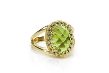 Load image into Gallery viewer, Remarkable Peridot Ring from Anemone Jewelry - 10x14mm Oval Peridot Birthstone in Sterling Silver - Stunning August Birthstone Rings - Handmade Peridot Rings for Women - All Sizes Available
