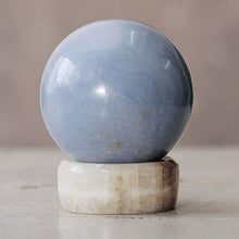Load image into Gallery viewer, NOVICA Heavenly Blue Celestite Sphere
