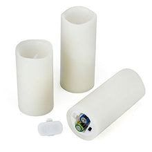 Load image into Gallery viewer, RY King Battery Operated Flameless Candles 4" 5" 6" 7" 8" 9" Set of 9 Real Wax Pillar LED Flickering Candles with Remote Control and Timer
