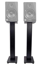 Load image into Gallery viewer, 2 Rockville RHTSB 36" Inch Bookshelf Speaker Stands Surround Sound Home Theater
