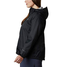 Load image into Gallery viewer, Columbia Women's EvaPOURation Jacket, Waterproof &amp; Breathable,Black,Medium
