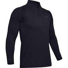 Load image into Gallery viewer, Under Armour Men's Packaged Base 4.0 1/4 Zip T-Shirt , Black (001)/Pitch Gray , X-Large
