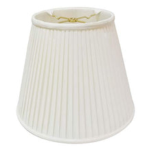 Load image into Gallery viewer, Royal Designs deep Empire Side Pleat Basic Lamp Shade, White, 9 x 18 x 14

