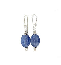 Load image into Gallery viewer, Kyanite Earrings with Sterling Silver, 1.5 inch
